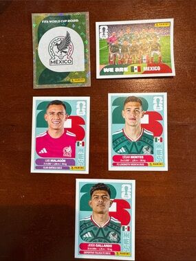 Panini FIFA World Cup Mexico Player Sticker Set